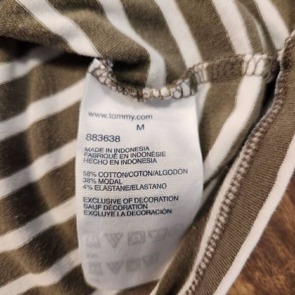 Tommy Hilfiger green striped blouse - Picture 4 of 7